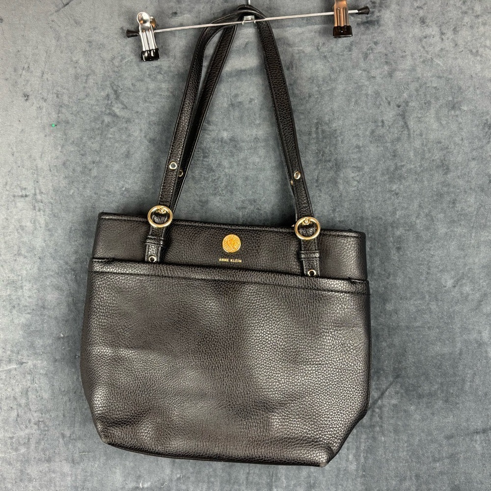 Anne Klein Black Tote Bag with Structured Design